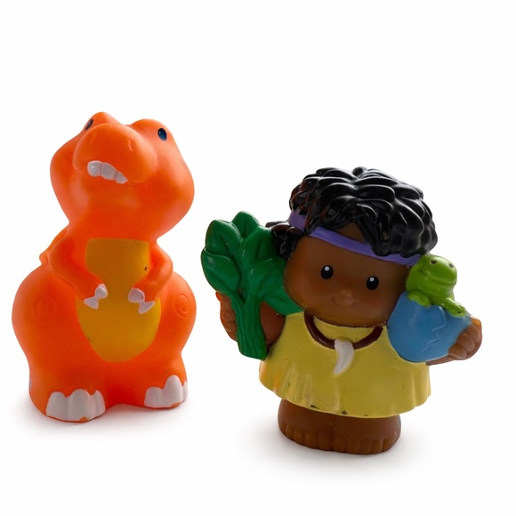 Little People Other - Fisher-Price Little People Dino & Cave Girl Figure Set